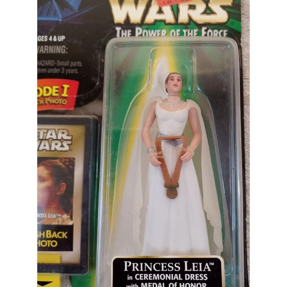 1998 NIB New Star Wars Power of the Force Princess Leia Organa Action Figure - Picture 2 of 3